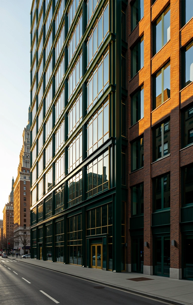 Greenfield commercial district architecture